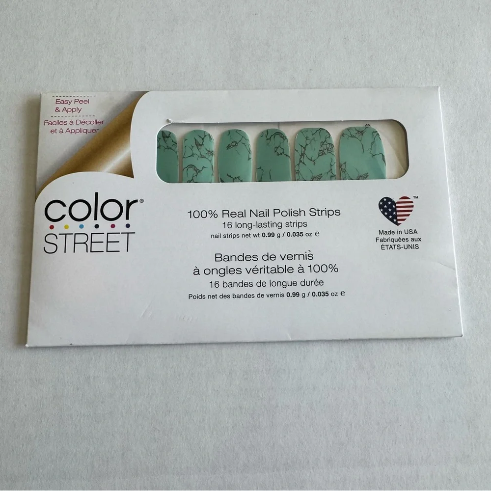 *Retired* Color Street: Mojave Turquoise | Southwestern Blue Stone Marble Frost - Picture 3 of 16